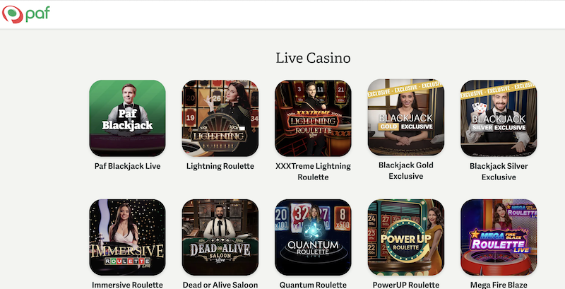 Paf Live Roulette Review